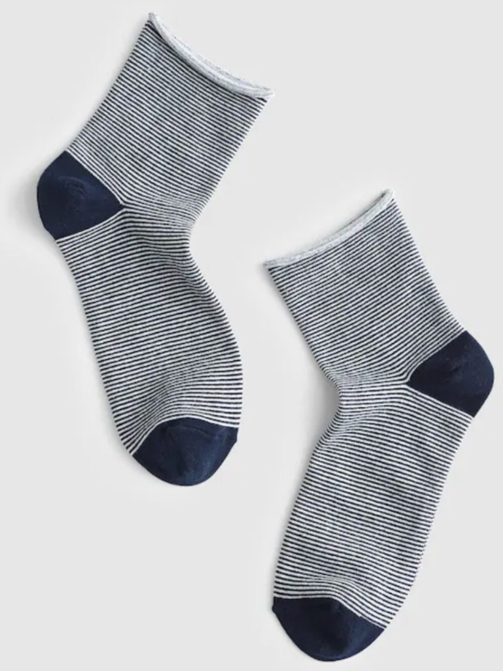 New Madewell White Roll-Top Ankle Socks
